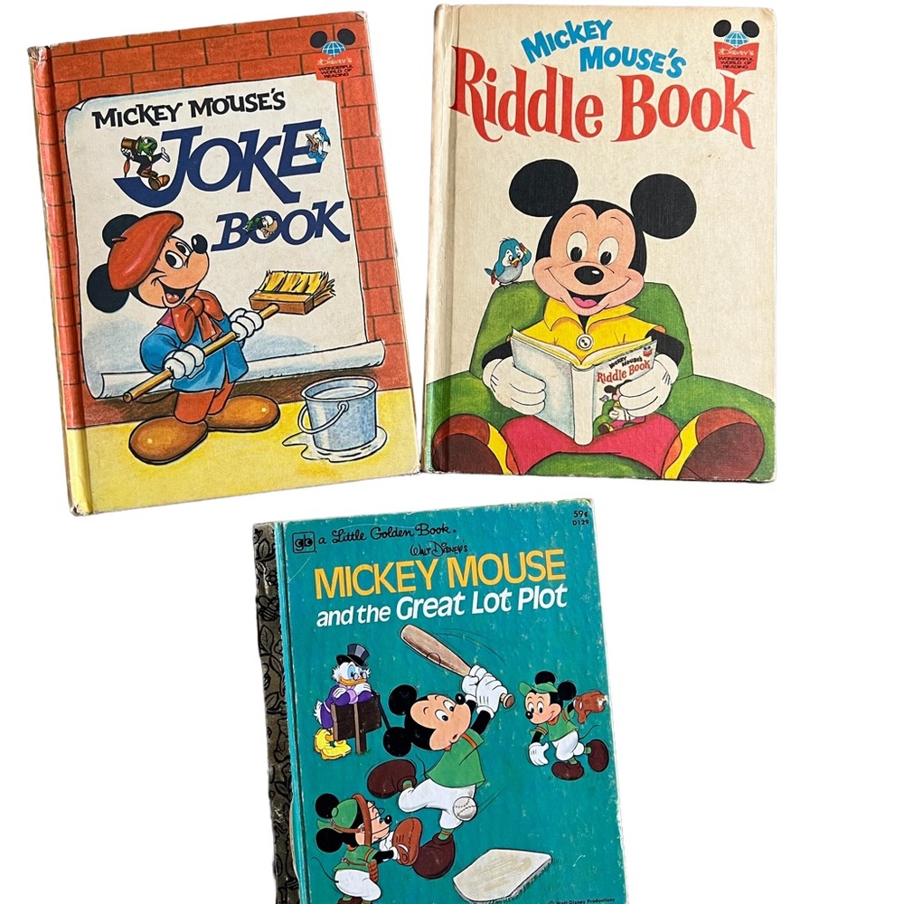 Set of three Vintage Disney Books